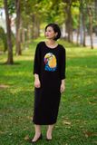  Đầm Miko Đen linen bamboo thêu tay Toucan King 