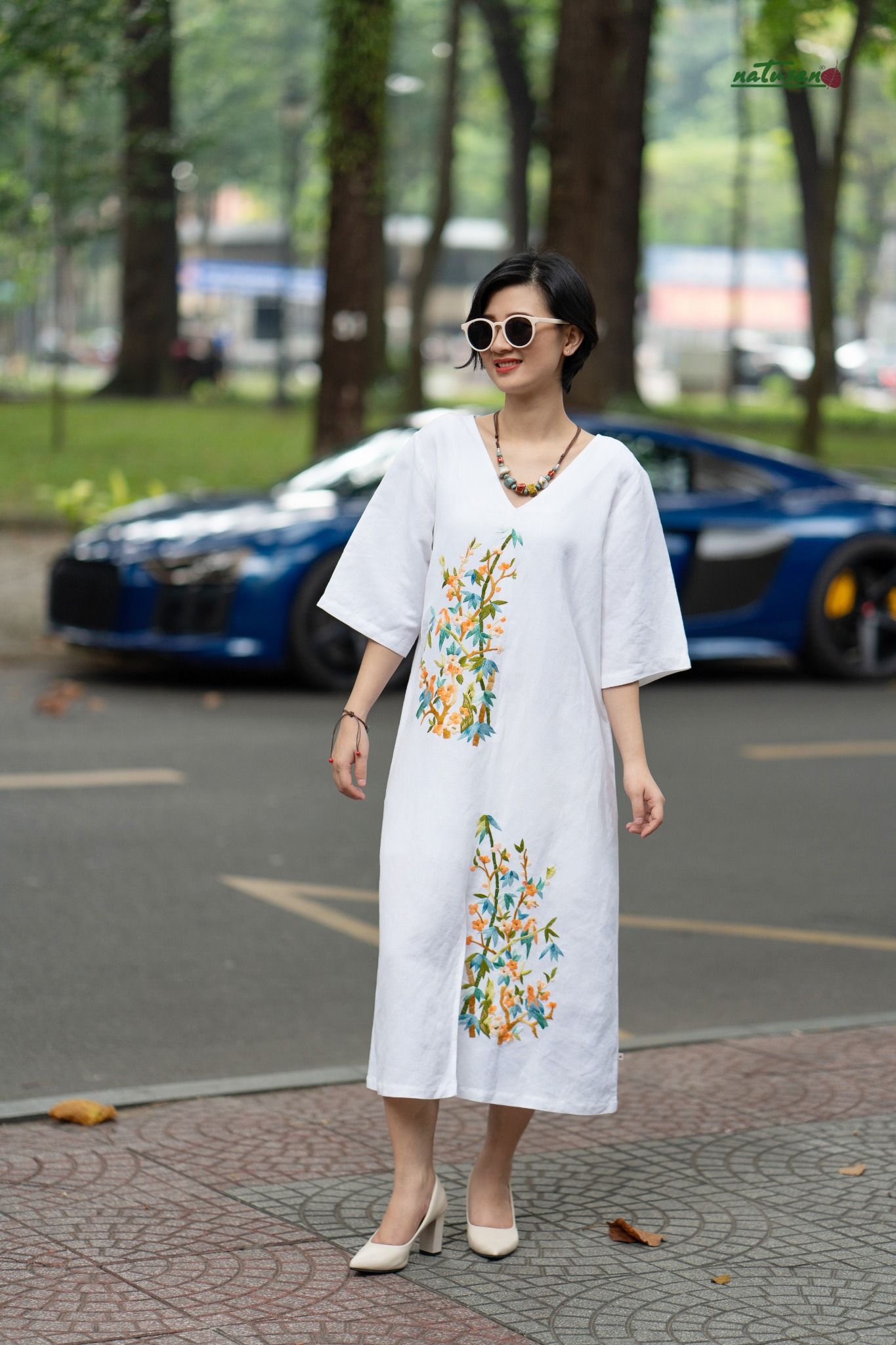 Đầm Victory Xuân Bình offwhite