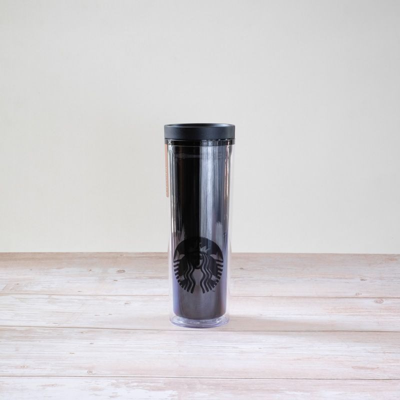 Ly TUMBLER 16OZ BLK CROSBY BADGE