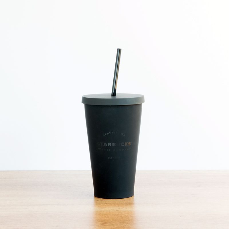 Ly TMBLR BLK MATT CC LS 16OZ