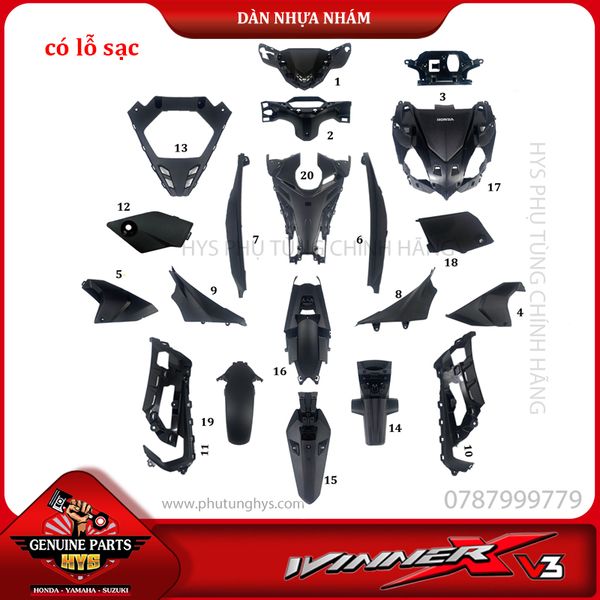 DÀN NHỰA NHÁM WINNER X V3