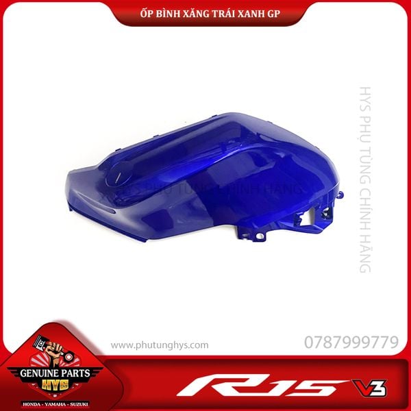 ỐP BÌNH XĂNG R15 V3 TRÁI XANH GP - HYS - PHỤ TÙNG CHÍNH HÃNG
