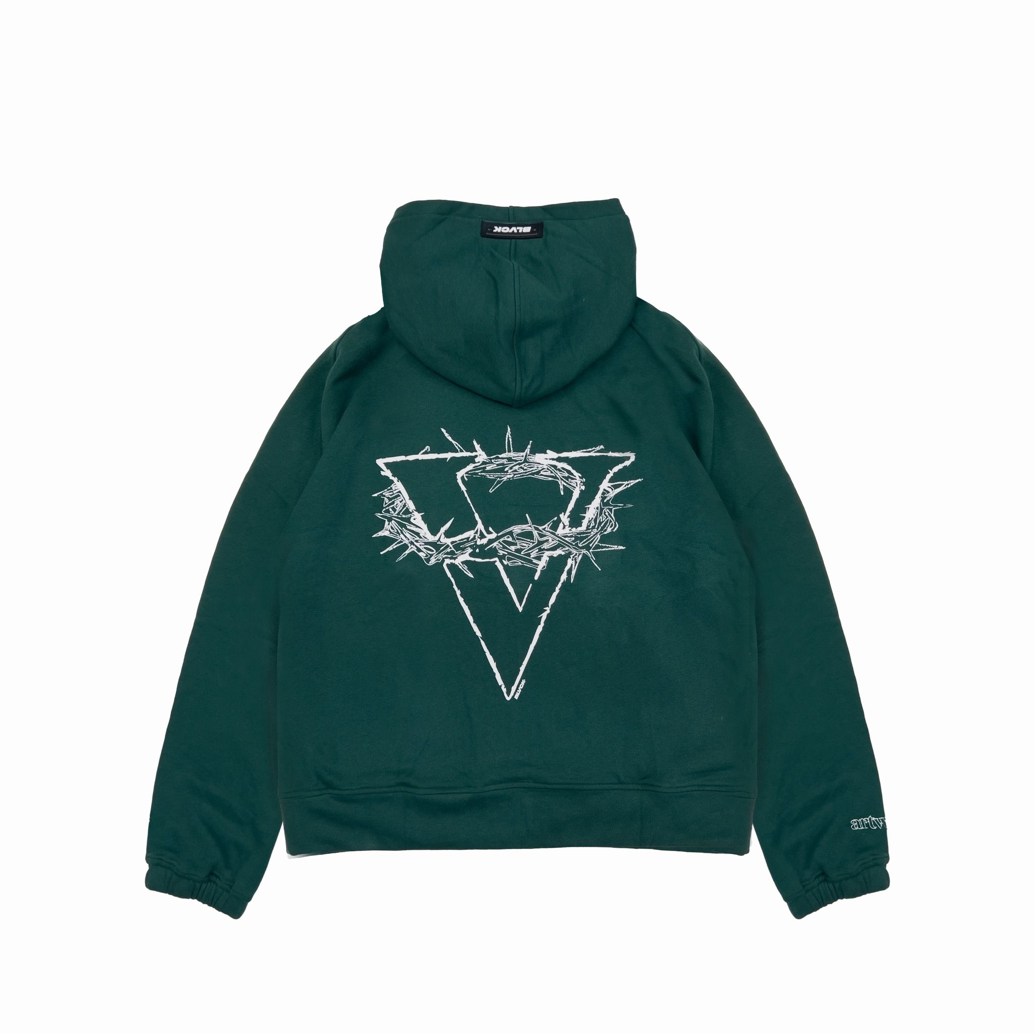  V SKETCH HOODIE - Green (Nỉ bông) 