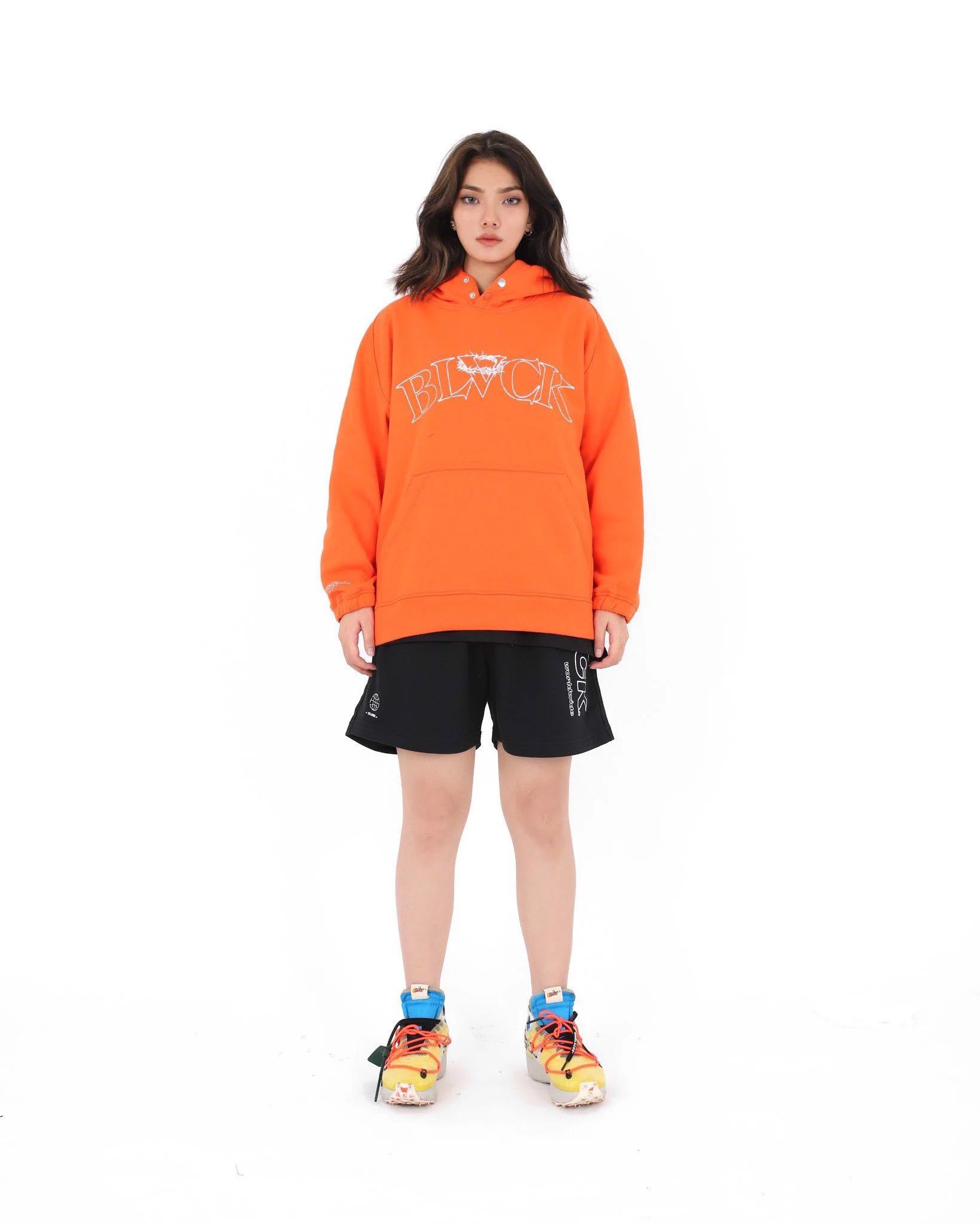  V SKETCH HOODIE - Orange (Nỉ bông) 