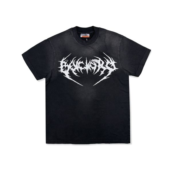  BLVCK Logo Faded dyed T-shirt 