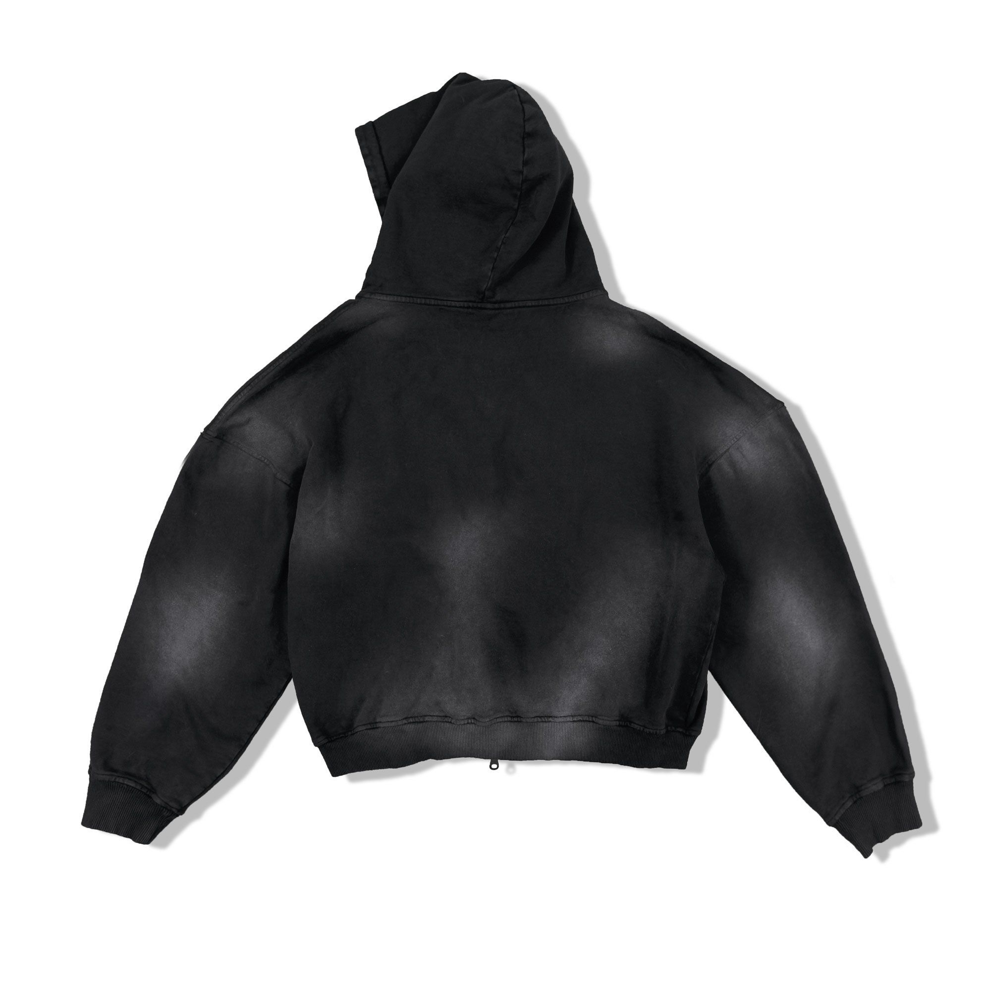  Dirty effect logo - BLVCK Zip Hoodie 