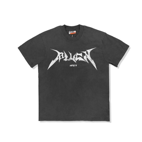  BLVCK Logo grey dyed T-shirt 