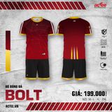  Bộ Quần áo Bóng đá Actee Bolt - Màu Đỏ 