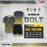  Bộ Quần áo Bóng đá Actee Bolt - Màu Vàng 