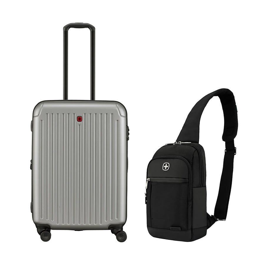 Set G2: Vali kéo Flyn size trung 66cm + Túi đeo chéo Reload