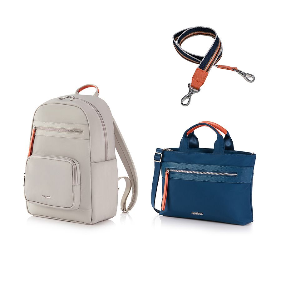 Set A3: Balo laptop 14in + Túi đeo chéo size M + Dây đeo vai Paisley Joy