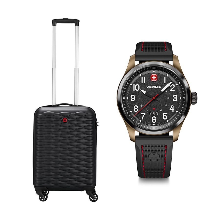 Set G8: Vali In-flight size cabin 55/20 + Đồng hồ Terragraph 01.0541.124