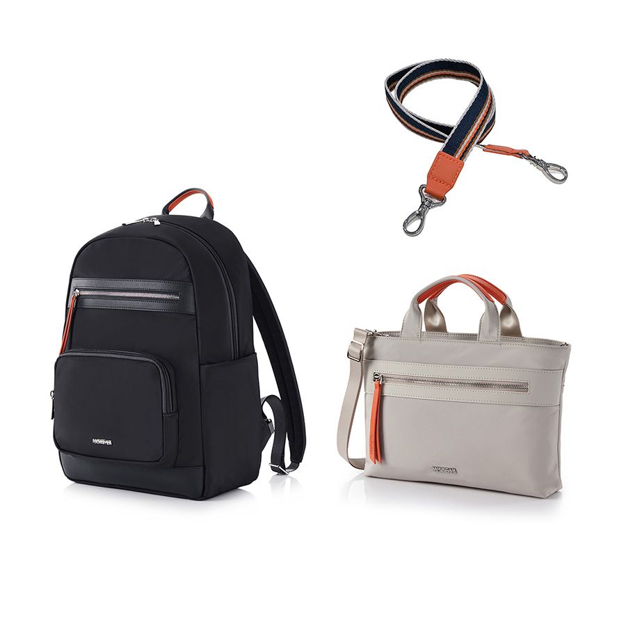 Set A3: Balo laptop 14in + Túi đeo chéo size M + Dây đeo vai Paisley Joy
