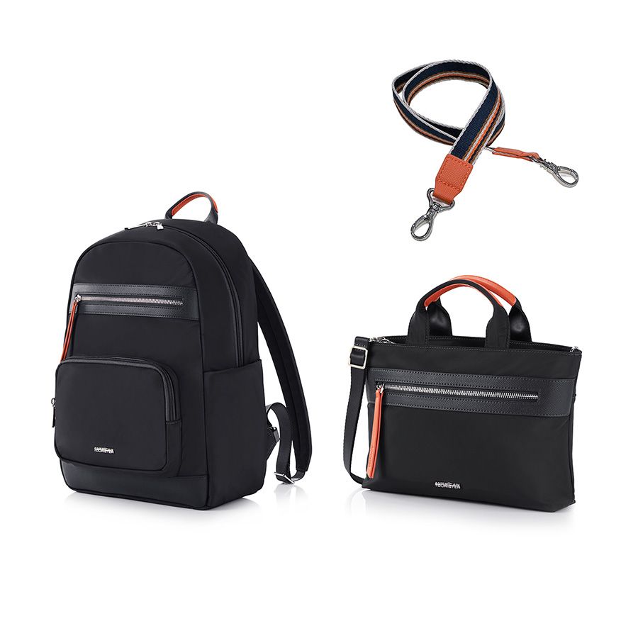 Set A3: Balo laptop 14in + Túi đeo chéo size M + Dây đeo vai Paisley Joy