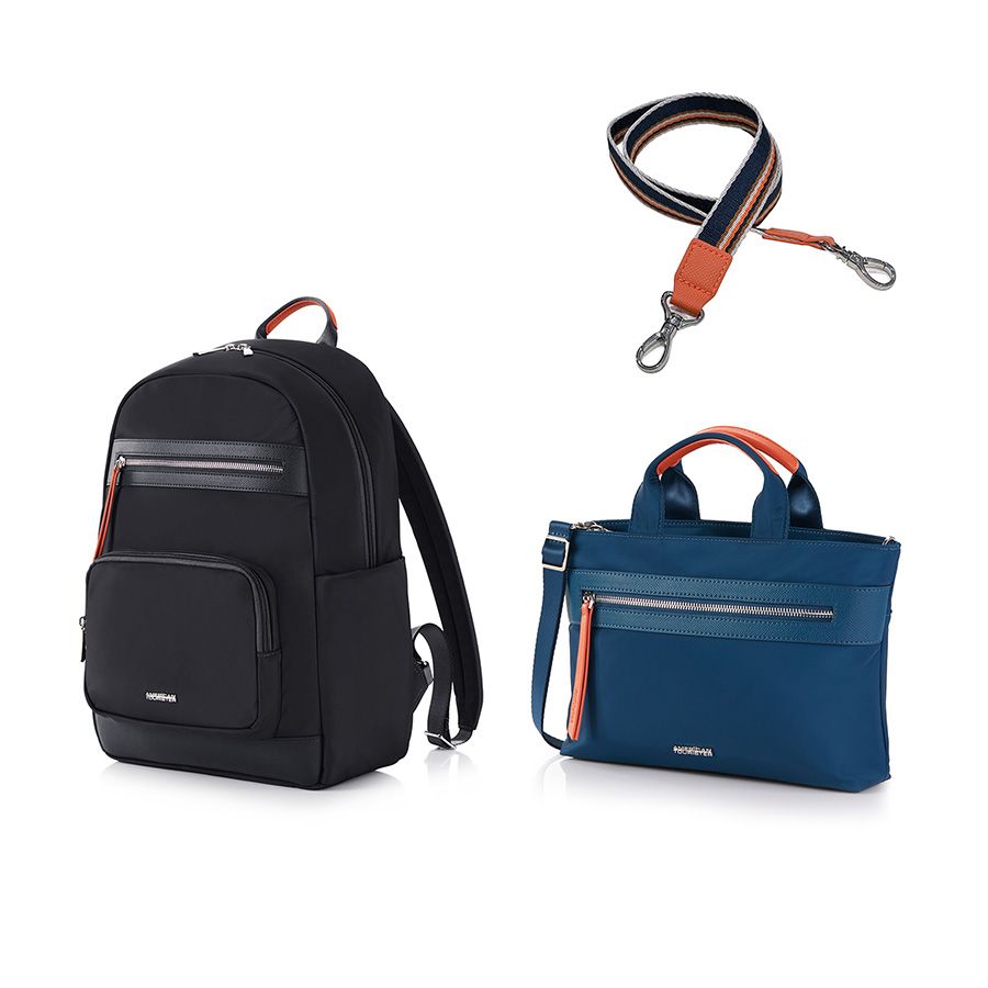 Set A3: Balo laptop 14in + Túi đeo chéo size M + Dây đeo vai Paisley Joy