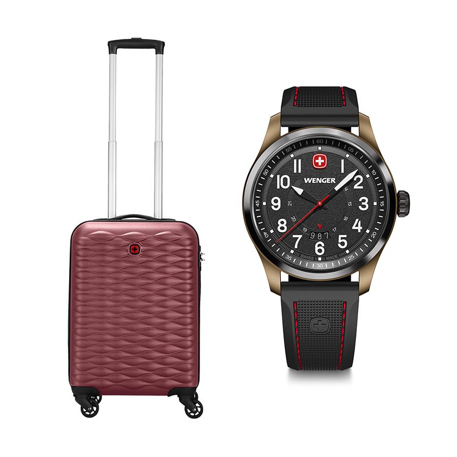Set G8: Vali In-flight size cabin 55/20 + Đồng hồ Terragraph 01.0541.124