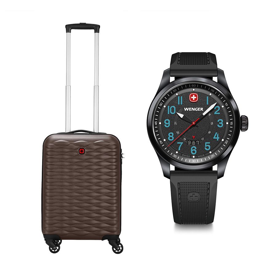 Set G10: Vali In-flight size cabin 55/20 + Đồng hồ Terragraph 01.0541.127