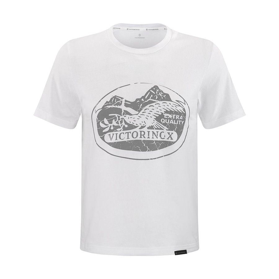  Áo thun Victorinox Brand Collection Heritage Graphic Tee - White 