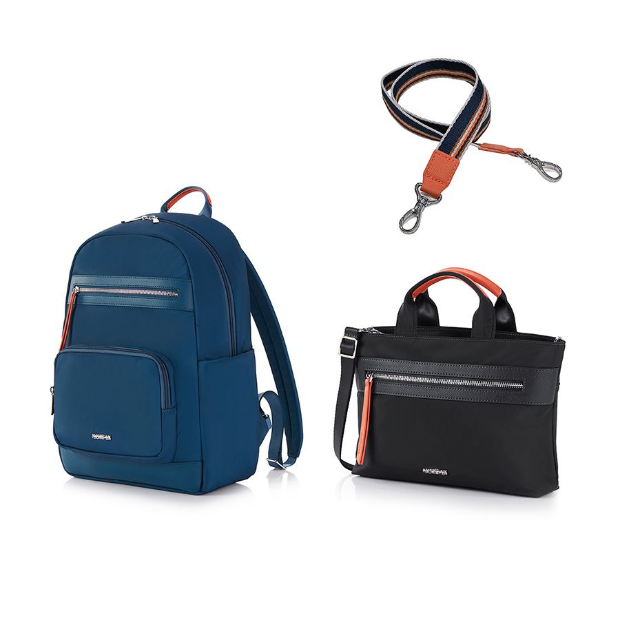 Set A3: Balo laptop 14in + Túi đeo chéo size M + Dây đeo vai Paisley Joy