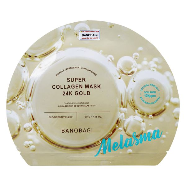 Mặt Nạ Banobagi 24K Gold Bổ Sung Collagen, Mờ Nám 30ml (Vàng)