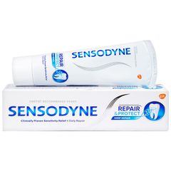  Kem đánh răng giúp phục hồi răng nhạy cảm Sensodyne Repair & Protect Original 100g 