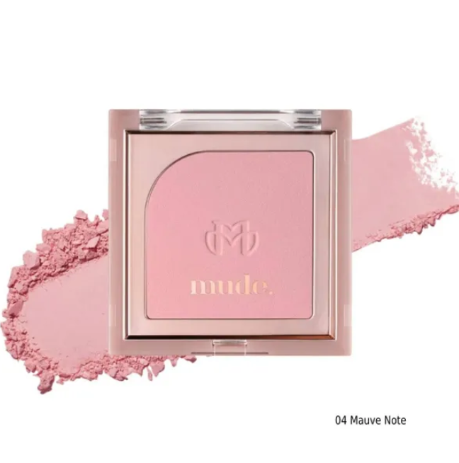 Phấn Má Mude Flutter Blusher 04 Mauve Note - Hồng Mận