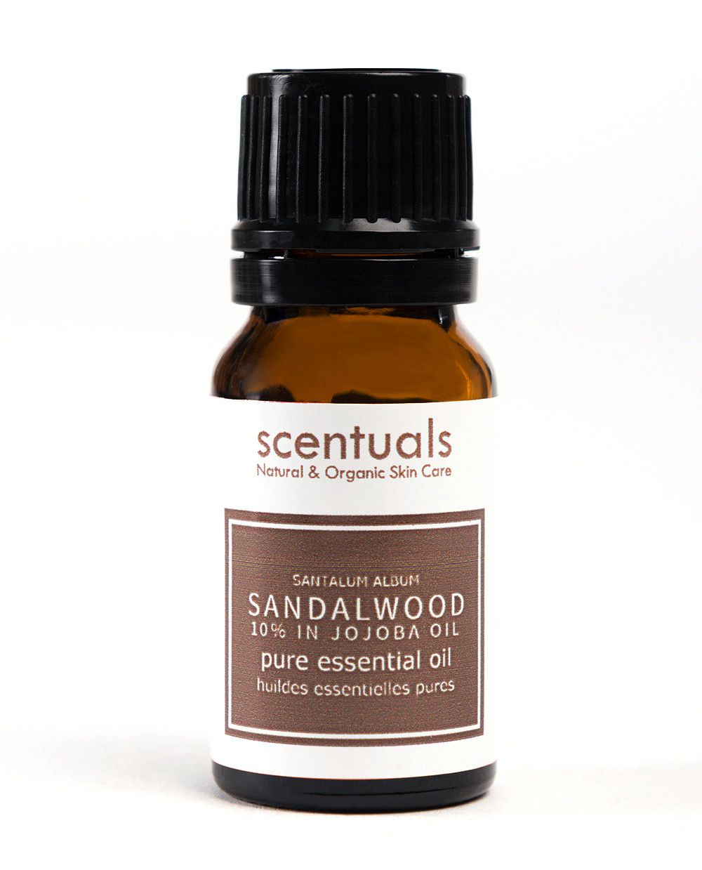 Tinh Dầu Scentuals Gỗ Đàn Hương 10% Jojoba (Sandalwood 10%In Jojoba Oil/Pure Essential Oil) 10ml