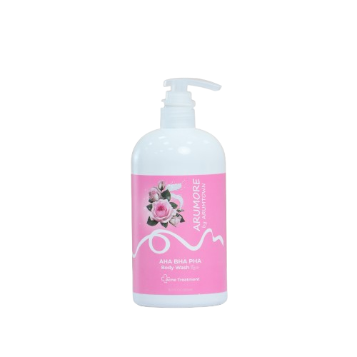 Sữa Tắm Cho Da Mụn Arumore Aha Bha Pha Body Wash Rose 500ml