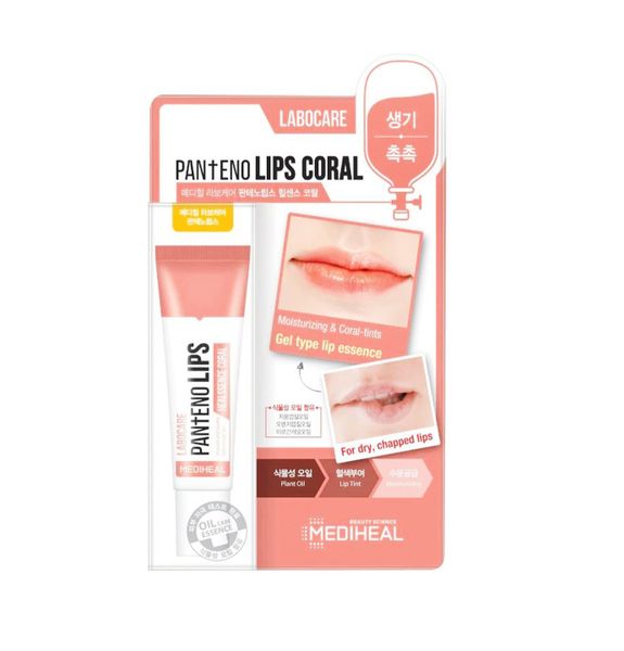 Son Dưỡng Màu Cam Dưỡng Hồng Môi Mediheal Labocare Panteno Lips Healssence Coral 10ml