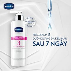  Sữa dưỡng thể sáng da 5% Niacinamide Vaseline Pro Derma 3 - Niacinamide Brightening Body Lotion250ml 