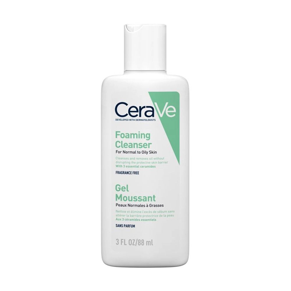 Sữa Rửa Mặt Cerave Gel Mousssant Foaming Giúp Làm Sạch Sâu Dành Cho Da Dầu 88Ml
