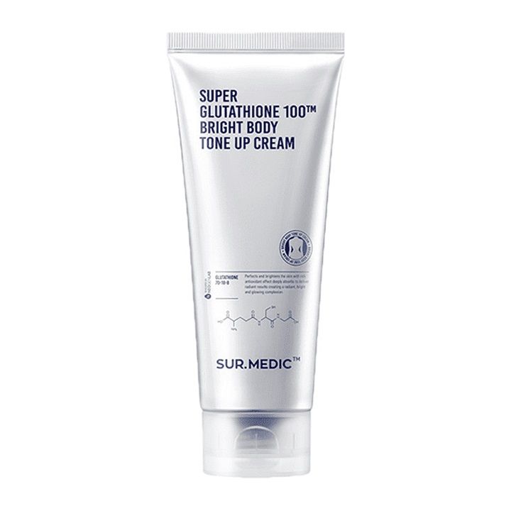 Kem Dưỡng Thể Sur.Medic+ Sáng Da & Nâng Tông Super Glutathione 100TM Bright Body Tone Up Cream 150ml