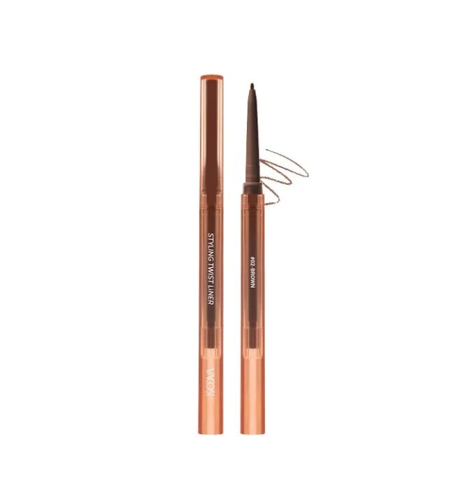 Chì Gel Kẻ Mắt Vacosi Vm26 02 Màu Nâu (Styling Twist Liner #02 Brown)