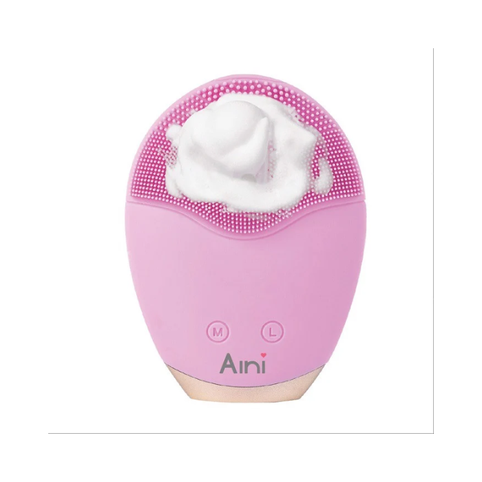 Máy Rửa Mặt Silicone Tự Động Aini Hồng