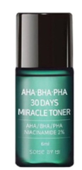  Nước Hoa Hồng Some By Mi AHA-BHA-PHA Miracle Toner 30 Days Cho Da Mụn 6ml - KM 