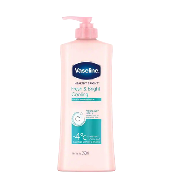 Sữa Dưỡng Thể Vaseline Dịu Mát Sáng Da 350ml Healthy Bright Fresh & Bright Cooling Uv Niacinamide