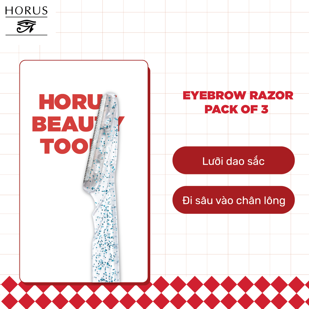 Dao Cạo Lông Mày Horus Eyebrow Razor Pack Of 3