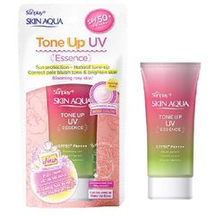  Tinh chất chống nắng hiệu chỉnh sắc da Sunplay Skin Aqua Tone Up UV Essence Happiness Aura (Rose) 50g 