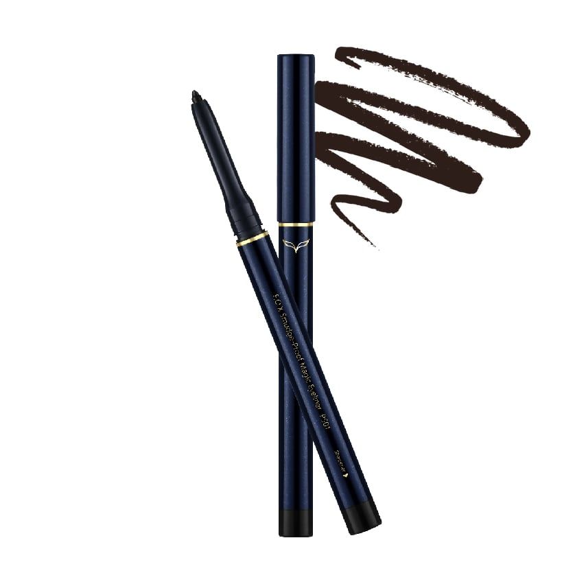 Chì Kẻ Viền Mắt F.O.X Smudge-Proof Magic Eyeliner Chống Lem PS01- Đen 0,3g.