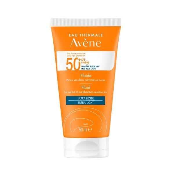Kem Chống Nắng Avène Cho Da Thường, Hỗn Hợp & Nhạy Cảm 50ml Very High Protection Fluid Spf50+