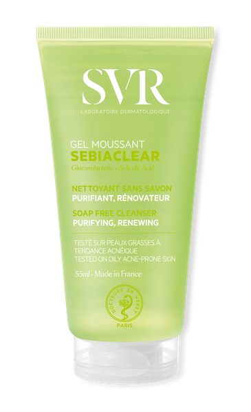 Svr Gel Rửa Mặt Dành Cho Da Dầu Sebiaclear Gel Moussant 55ml