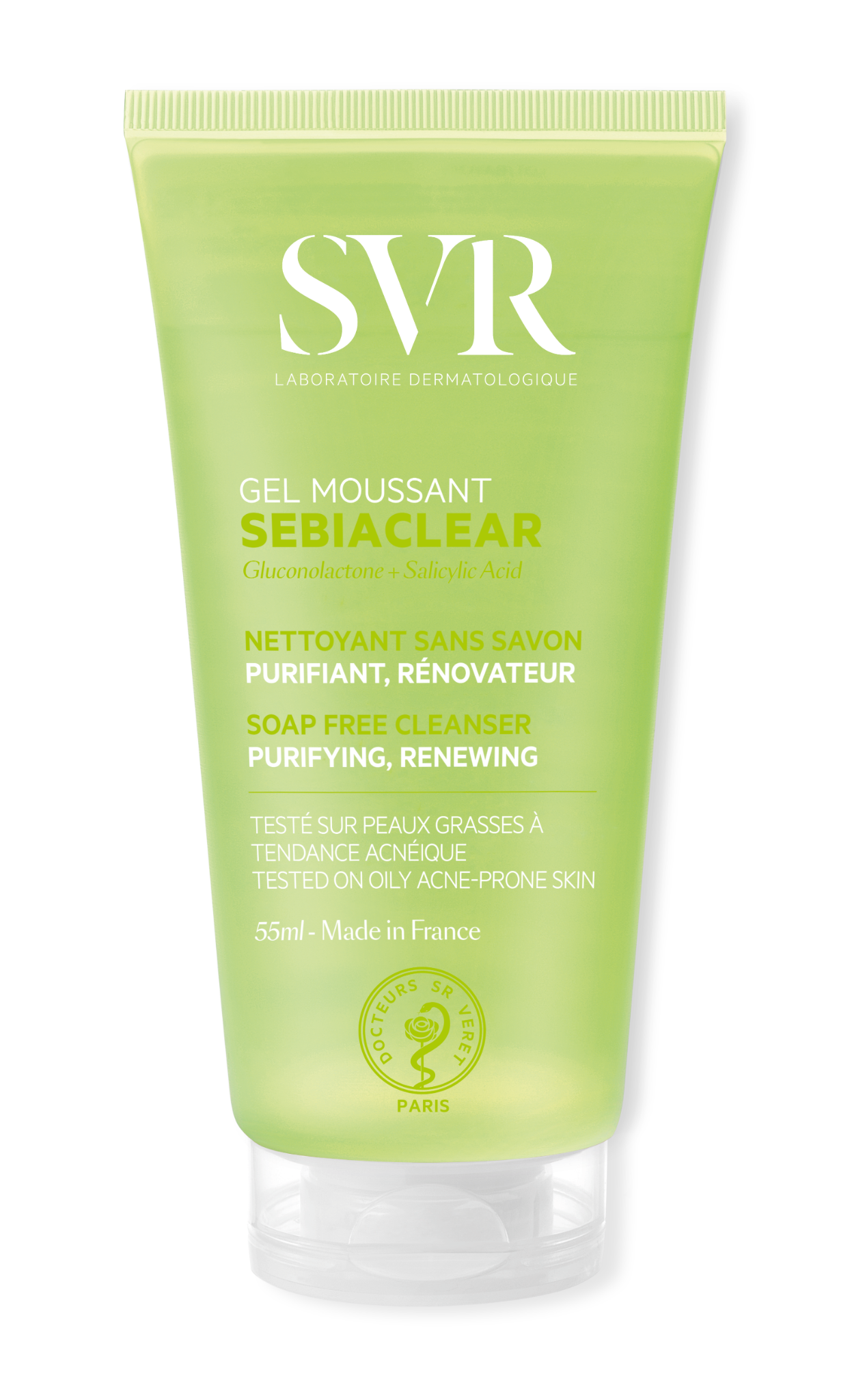 Svr Gel Rửa Mặt Dành Cho Da Dầu Sebiaclear Gel Moussant 55ml.