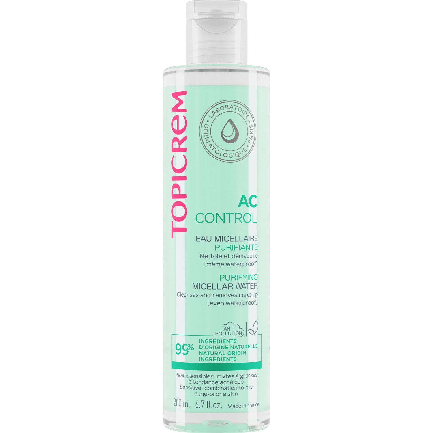 Nước Tẩy Trang Cho Da Dầu, Mụn, Nhạy Cảm Topicrem Ac Purifying 200ml