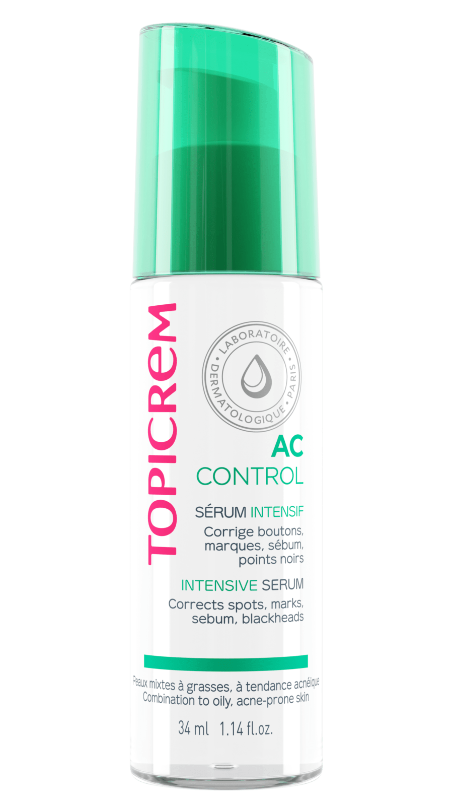 Tinh Chất Topicrem Giảm Mụn, Bóng Nhờn Cho Da Dầu Mụn AC Control Intensive Serum 34ml