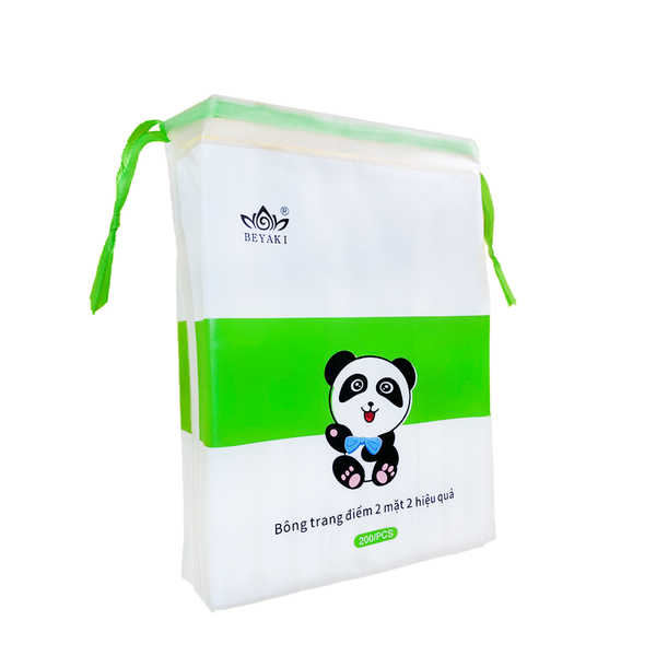 Bông Tẩy Trang Beyaki 100% Cotton Thiên Nhiên Gói 200 Miếng