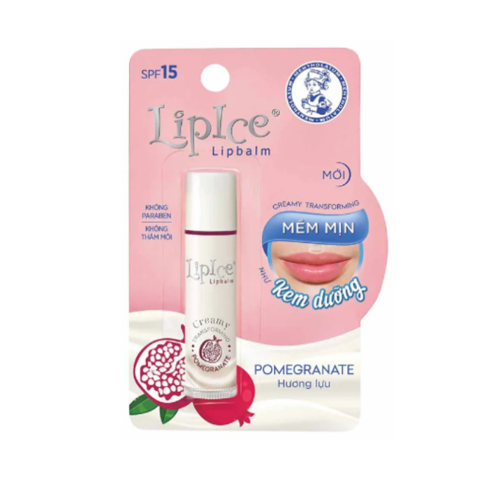 Son Dưỡng Không Màu LipIce Lipbalm Creamy Natural hương lựu 4.3g - Date 4