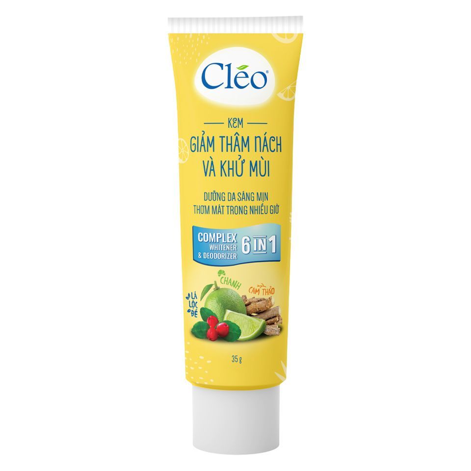 Kem Giảm Thâm Nách & Khử Mùi Cléo Dưỡng Sáng 6 Trong 1 35G