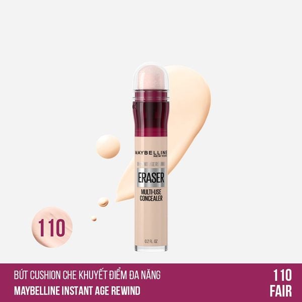 Bút Cushion Che Khuyết Điểm Giảm Quầng Thâm Maybelline Instant Age Rewind 110 Fair 6Ml