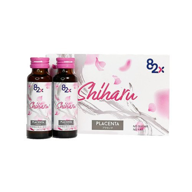  Nước Uống Bổ Sung Collagen 82X Shiharu Placenta (hộp 10 chai x50ml) 