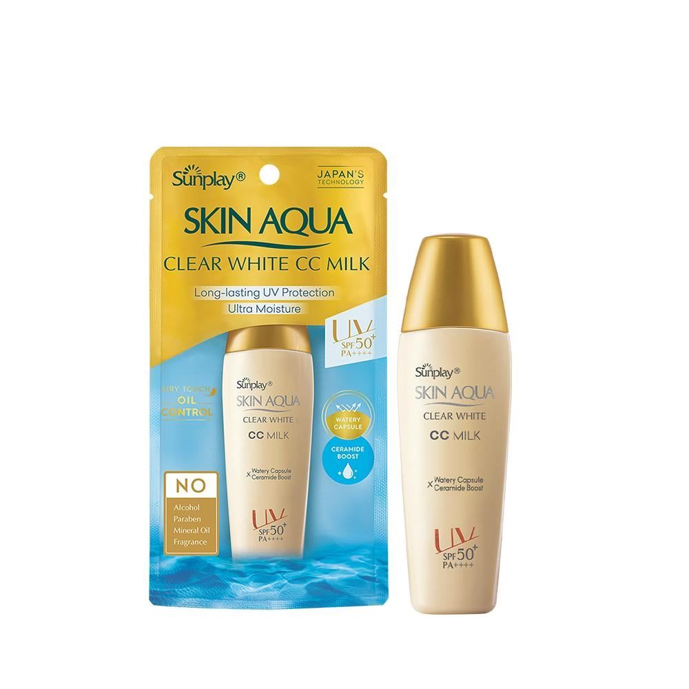 Sữa Chống Nắng Sunplay Skin Aqua Clear White CC Milk SPF50+ PA++++ 25g